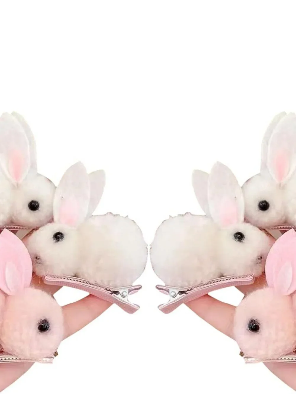 Easter Bunny Claw Hair Clip - Pink